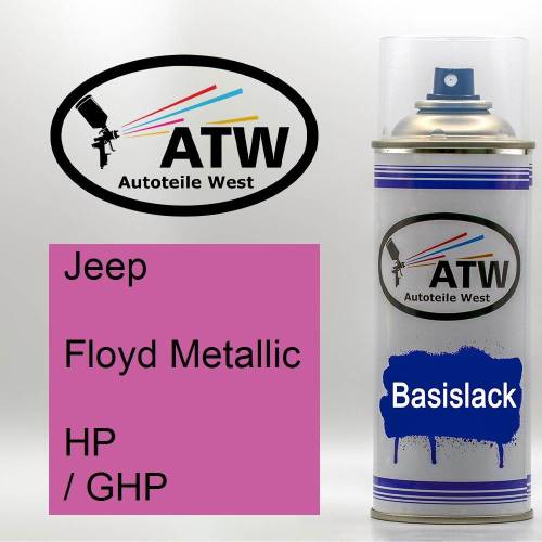 Jeep, Floyd Metallic, HP / GHP: 400ml Sprühdose, von ATW Autoteile West.